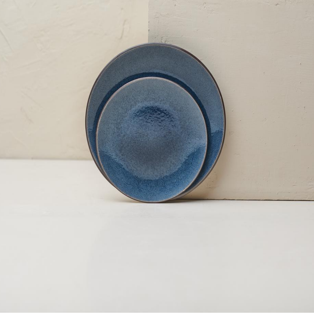 Ceramic Side Plate Bao Navy Ceramic Side Plate Bao Navy