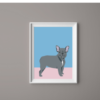 Dog Print French Bulldog