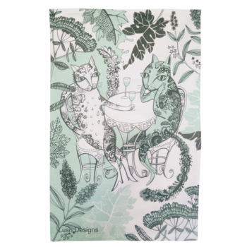 Tea Towel Cat Design