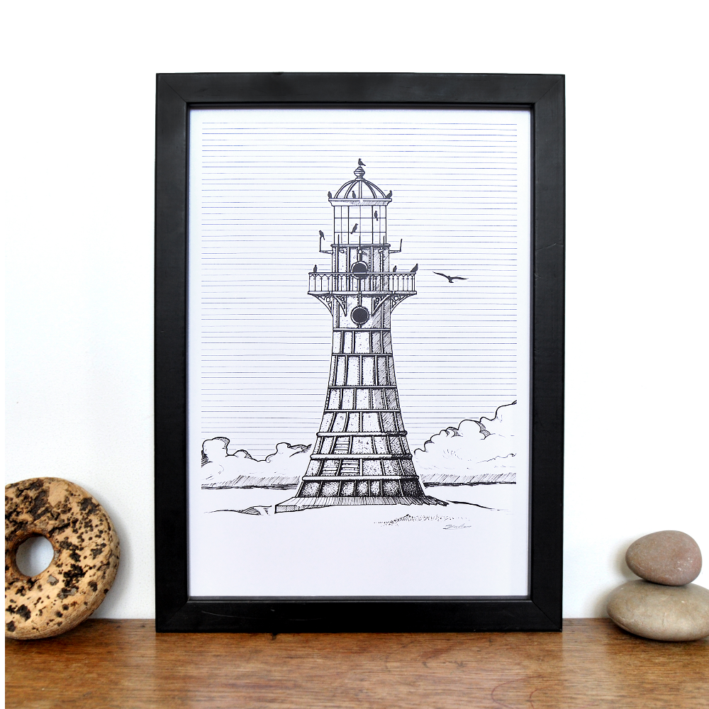 Lighthouse Print - Whiteford Point Lighthouse Print - Whiteford Point