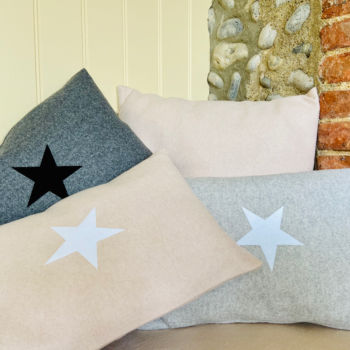 Oblong Cushion with Star