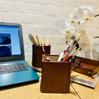 Pen Pot Desk Tidy Square