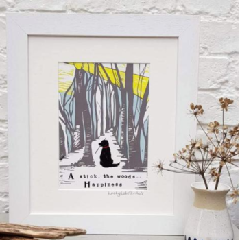 Countryside Dog Print