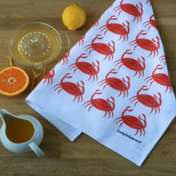 Crab Tea Towel