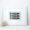 Omega Three Fish Print Omega Three Fish Print
