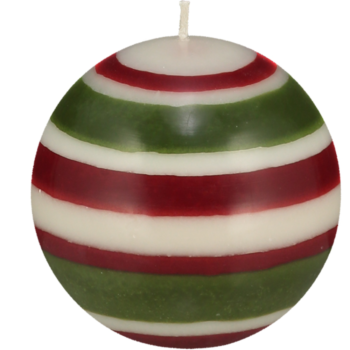 Eco Ball Candle Guardsman Red, Pearl and Olive
