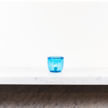 Glass Tealight in Medici Blue