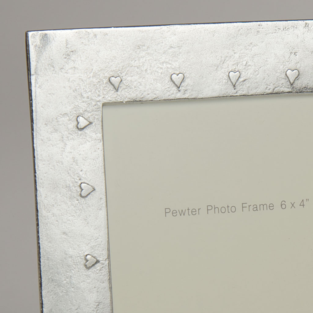 Photo Frame, Hearts Design, Pewter Photo Frame, Hearts Design, Pewter - Image 4