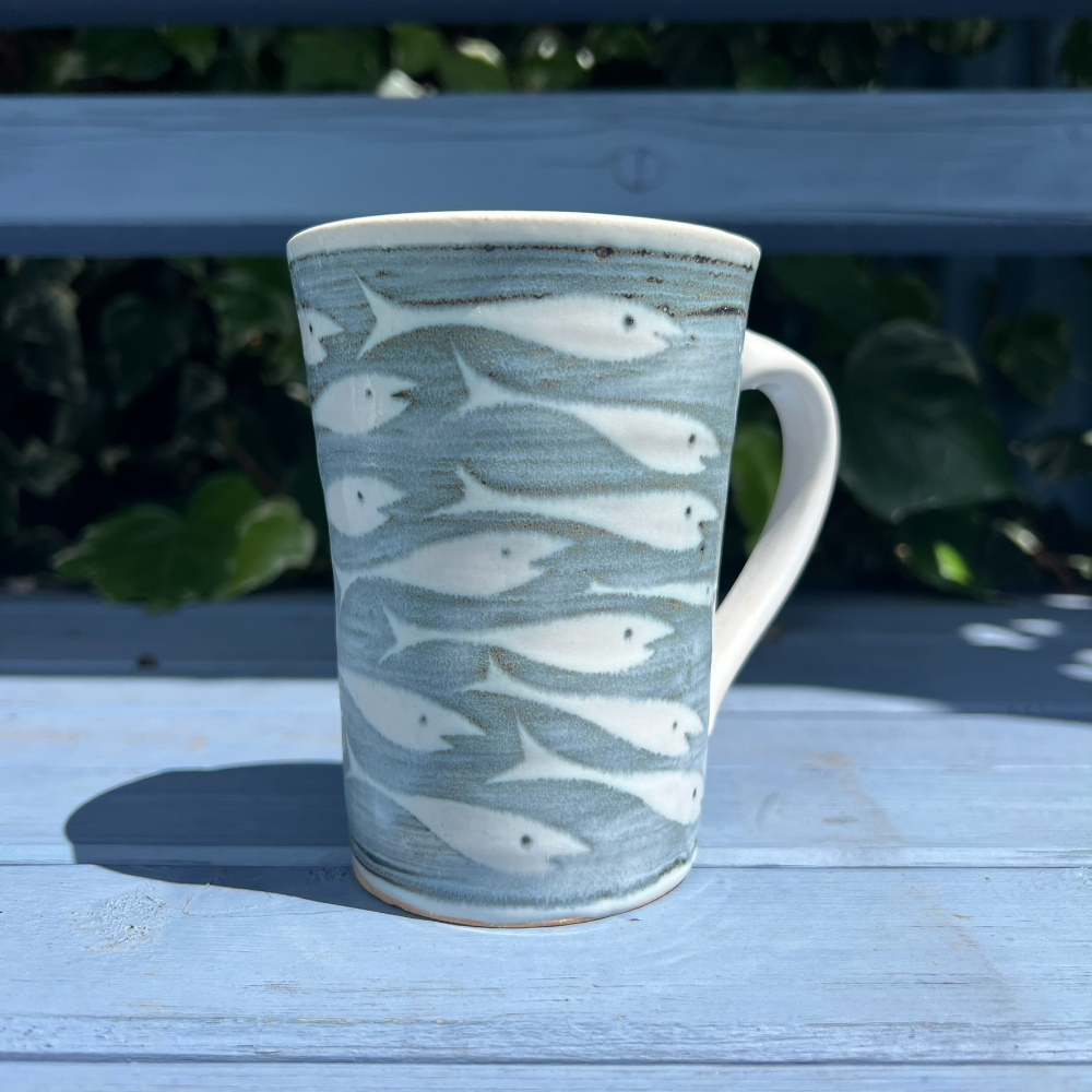 Mug by Tregear Pottery Hare, Seagull or Fish Design - Large Mug by Tregear Pottery Hare, Seagull or Fish Design - Large - Image 5